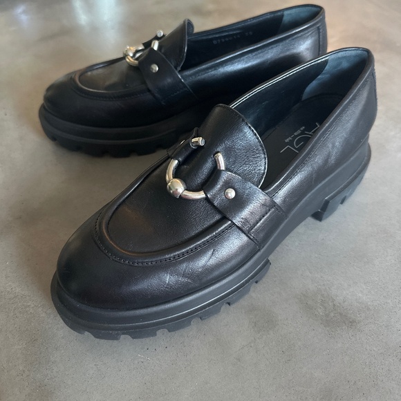 AGL Monique chunky sole leather loafers (New)